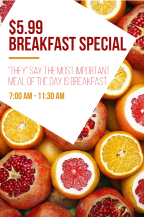 Breakfast special #template #food #poster #breakfast #special #food #business