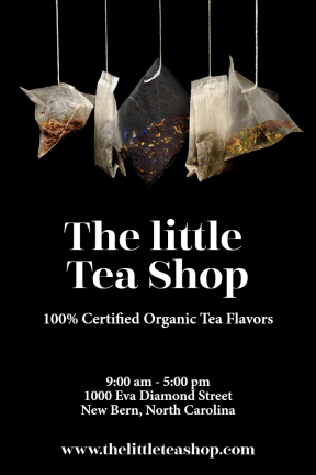 The tea shop #tea #green #teashop #business #poster #eco
