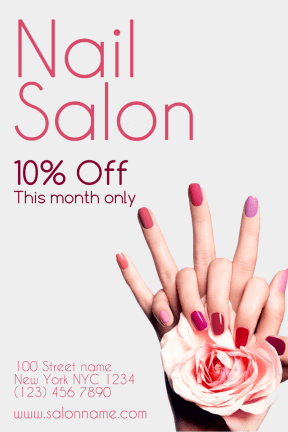 Nail Salon #nail #nailart #salon #beauty #business #poster