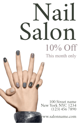Nail Salon #nail #nailart #salon #beauty #business #poster