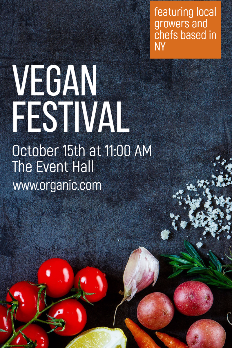 Vegan festival #business #poster  Design  Template 