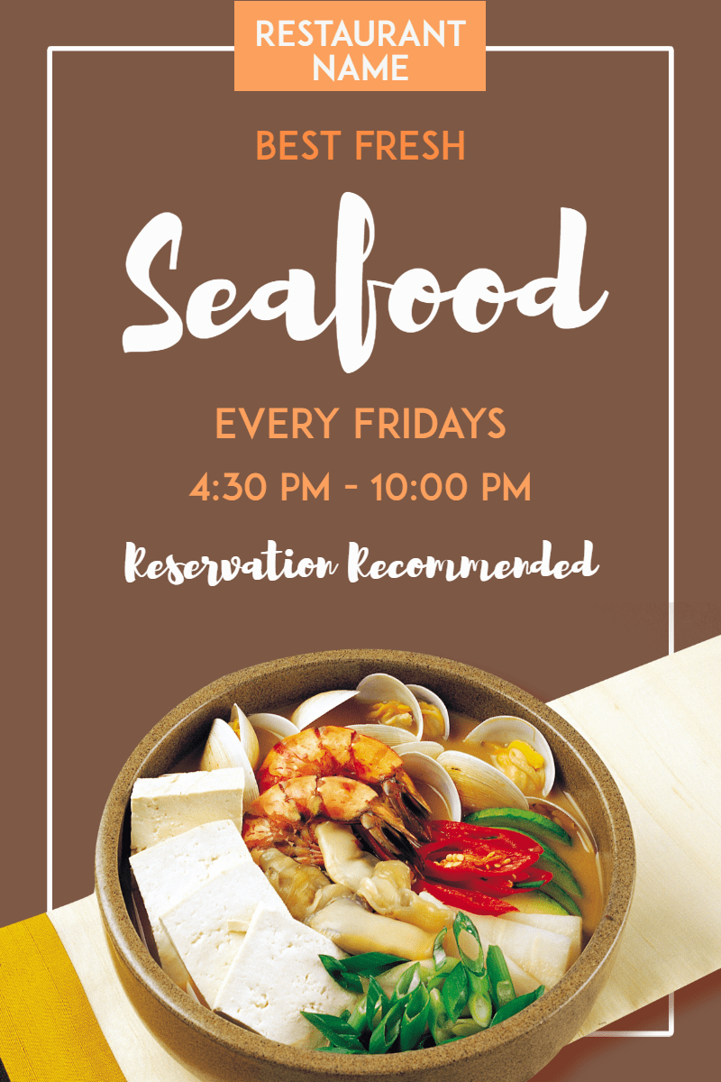 Seafood restaurant  #restaurant Design  Template 