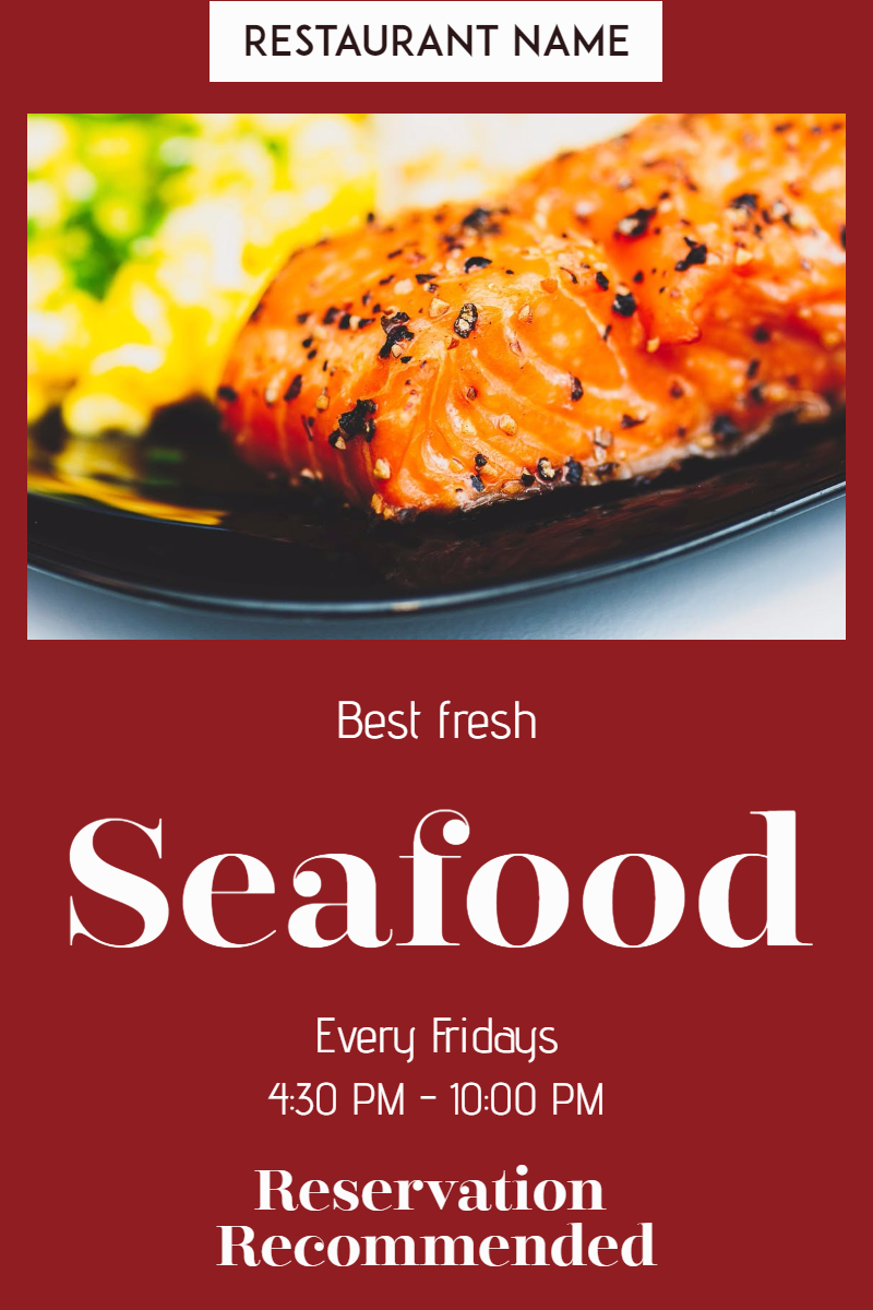 Seafood restaurant  #restaurant Design  Template 