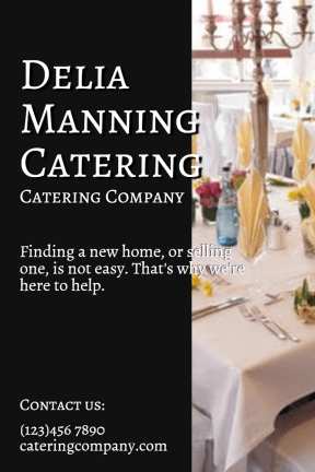 Catering company #catering #food #business #poster #consulting