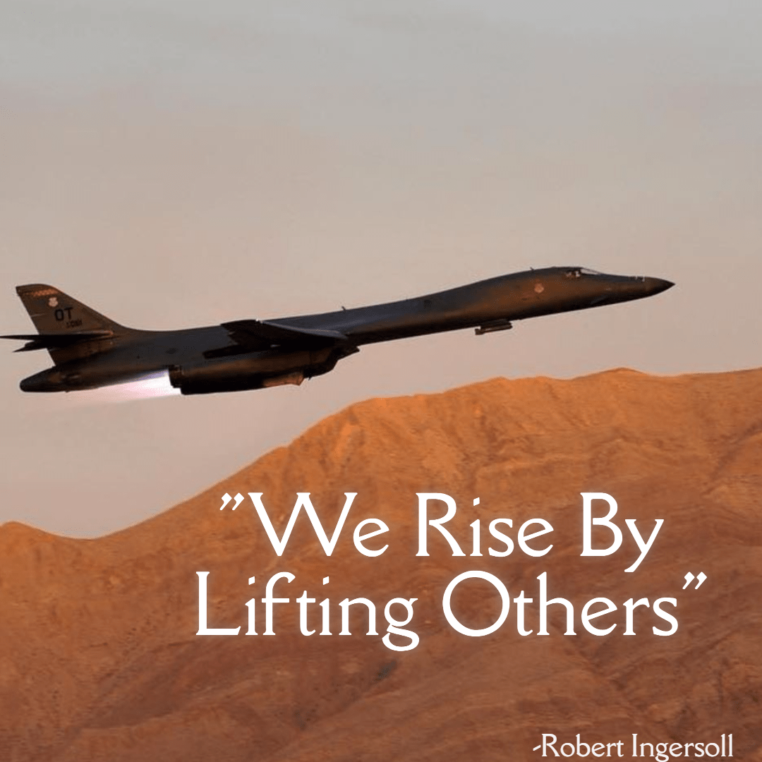 (B-1) - We Rise By Lifting Others Design 