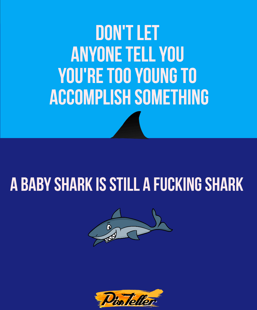 f*cking shark Design 