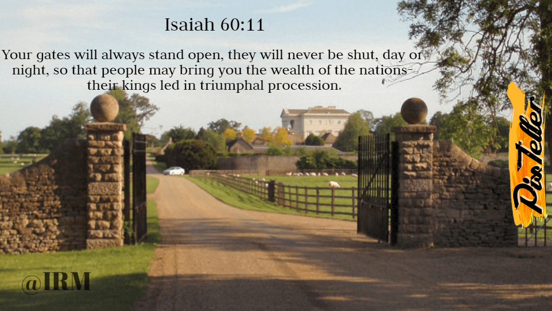 Isaiah 60:11 Design 