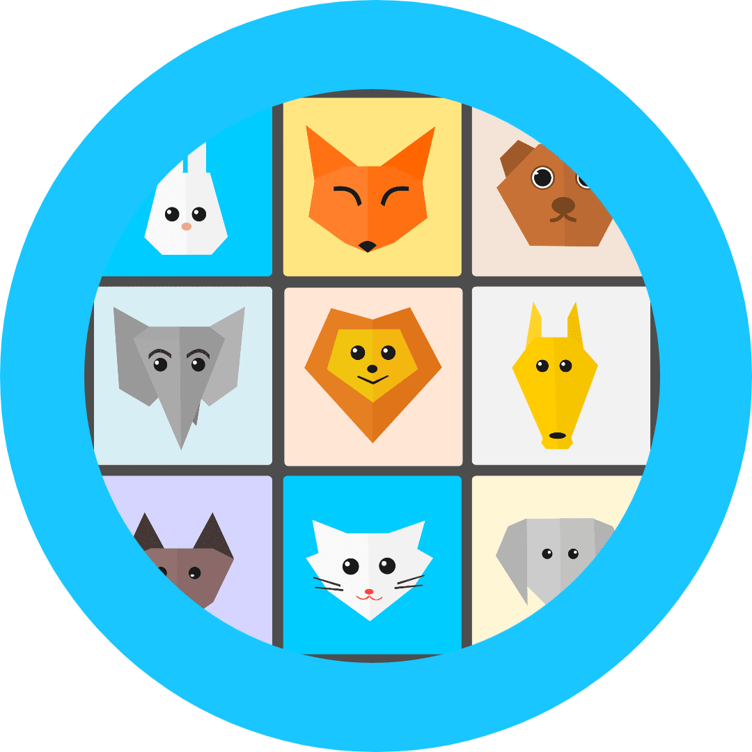 blue pets icon Design 