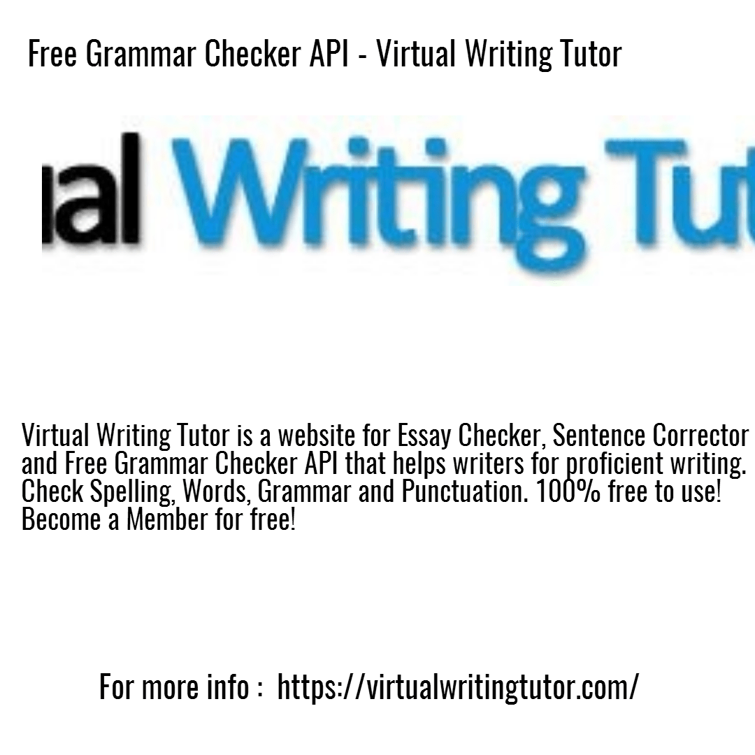 Free Grammar Checker API - Virtual Design 