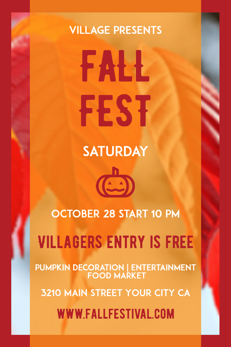 Fall Festival #fall #festival Design  Template 