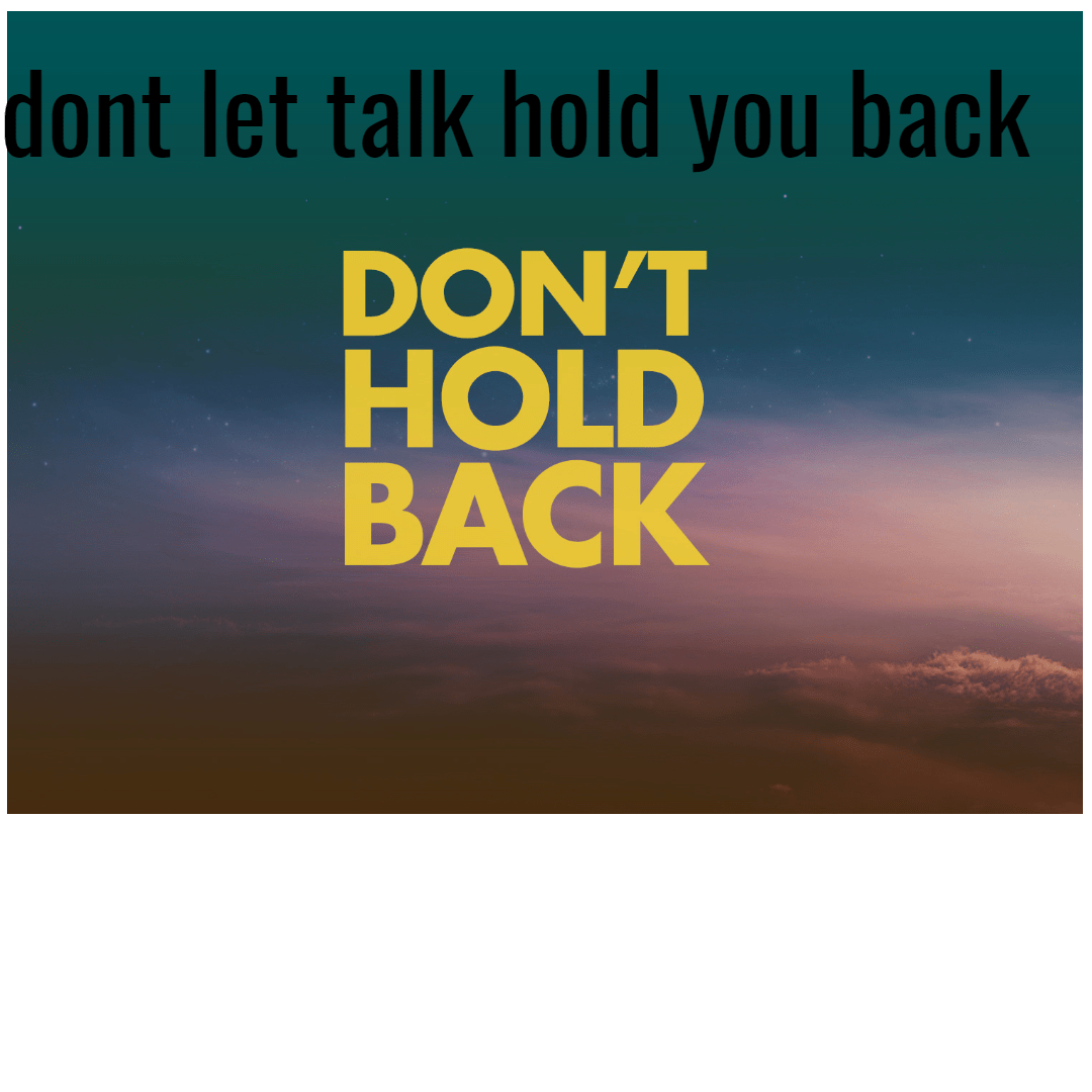 dont give up Design 