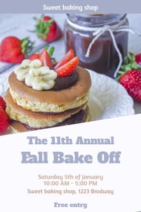 Fall Bake Off #invitation #poster #business #fall #autumn #bake #baking 