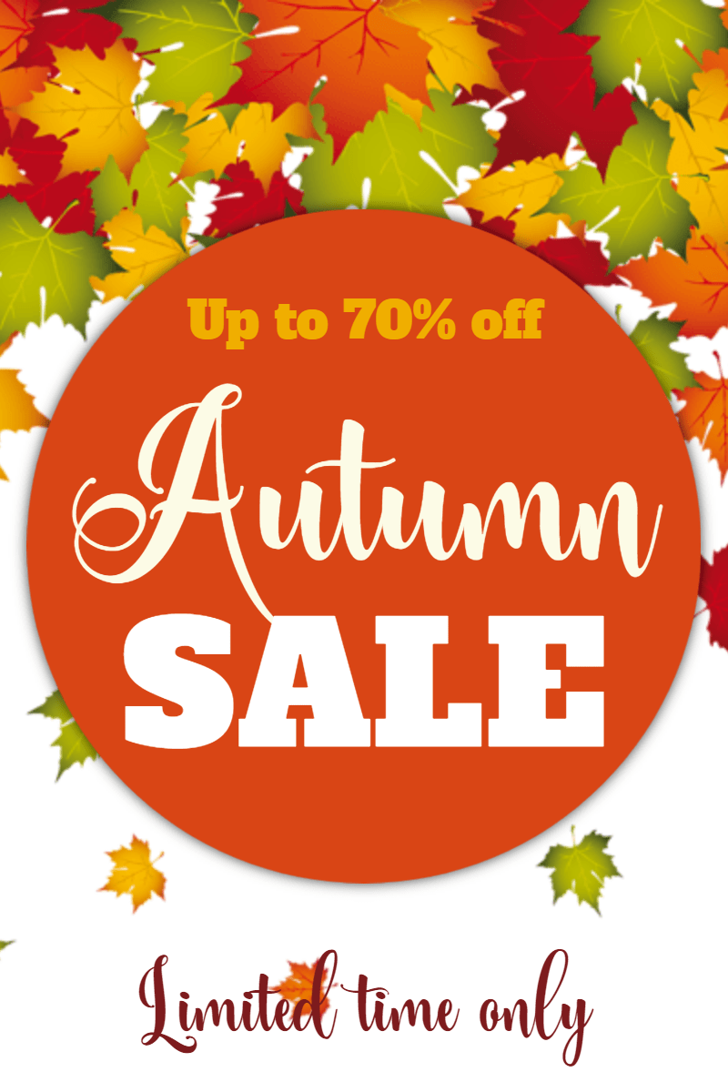 Autumn sale #autumn #sale #shop Design  Template 