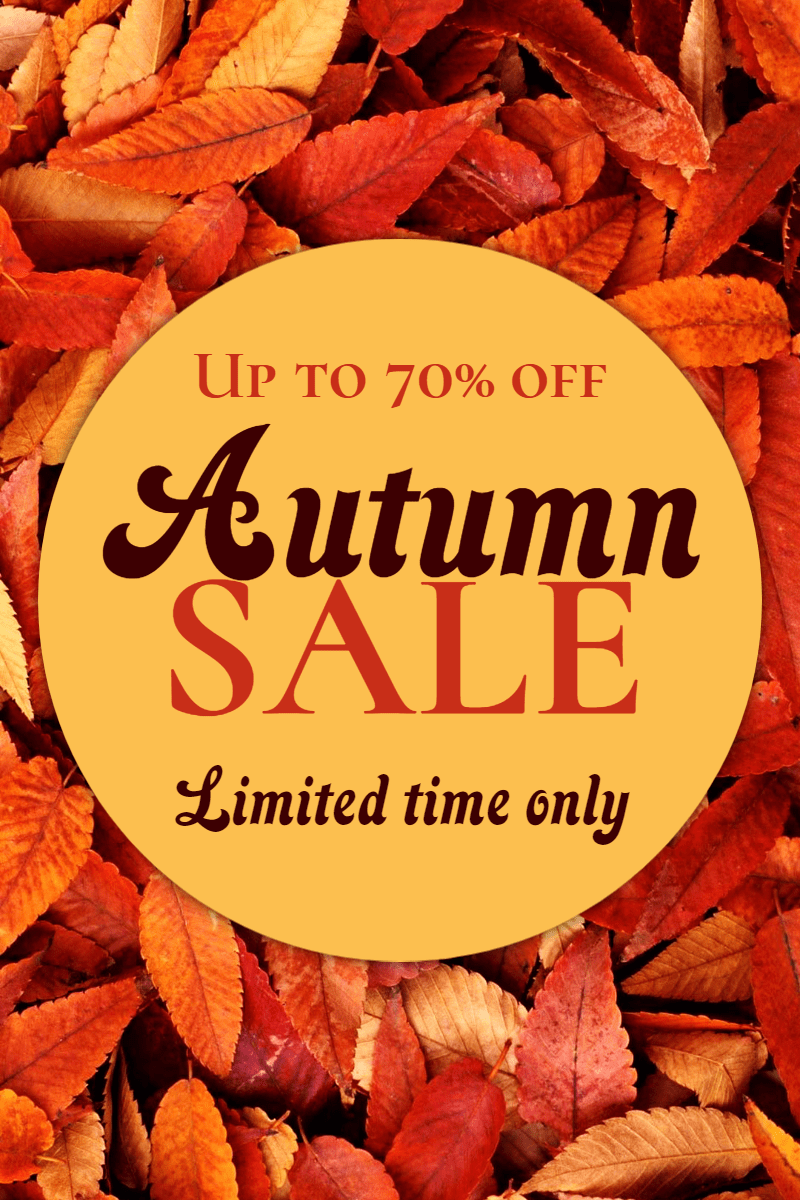 Autumn sale #autumn #sale #shop Design  Template 