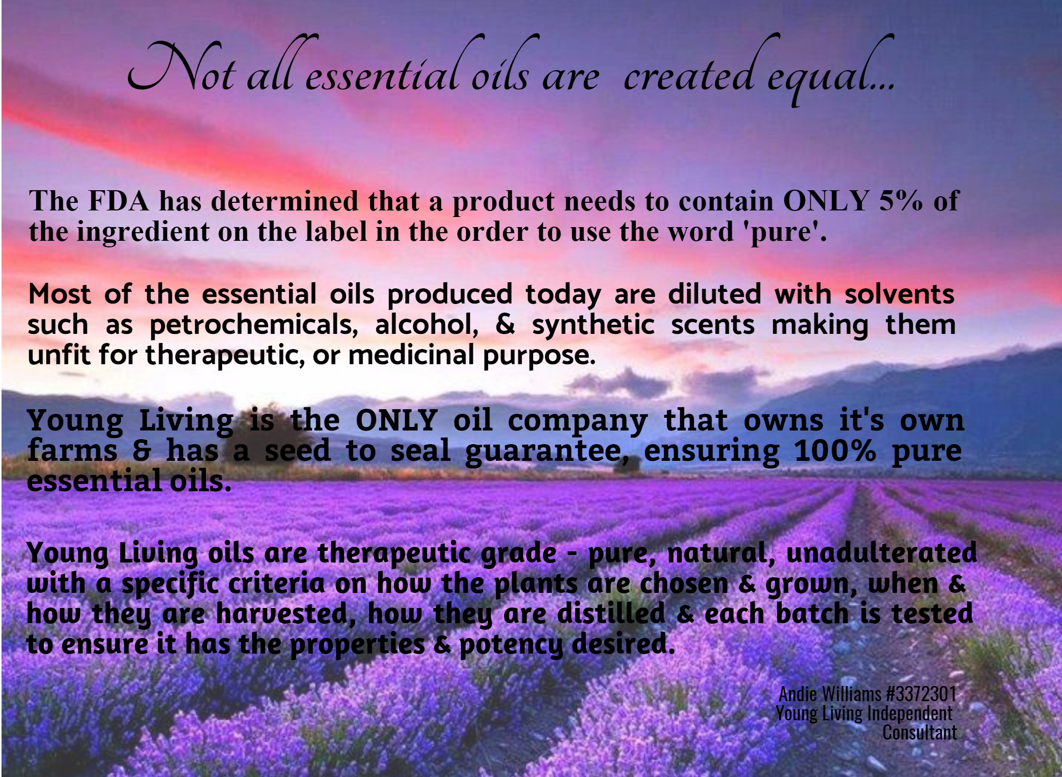 Not all oils are created equal Design 