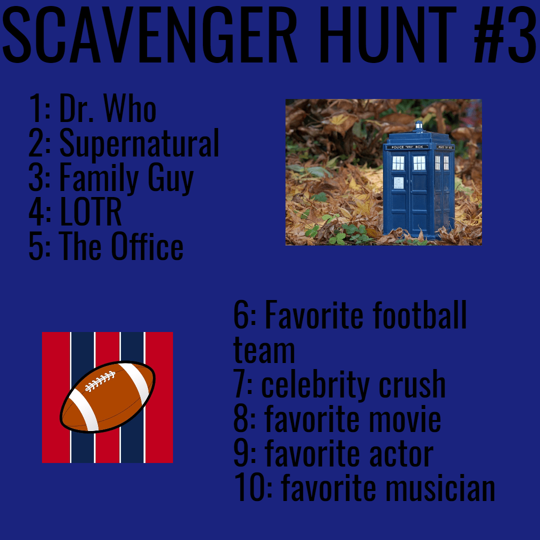 scavenger hunt 3 Design 