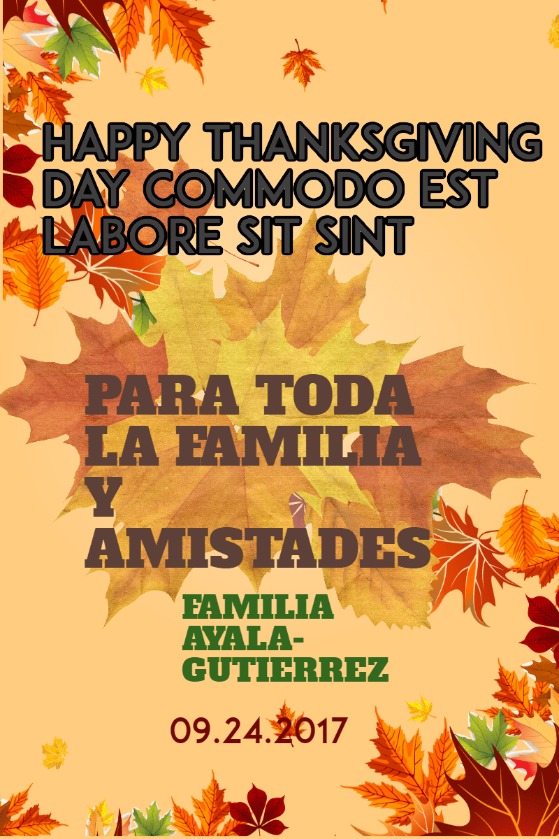 #autumn #fall #thanksgiving #poster Design 
