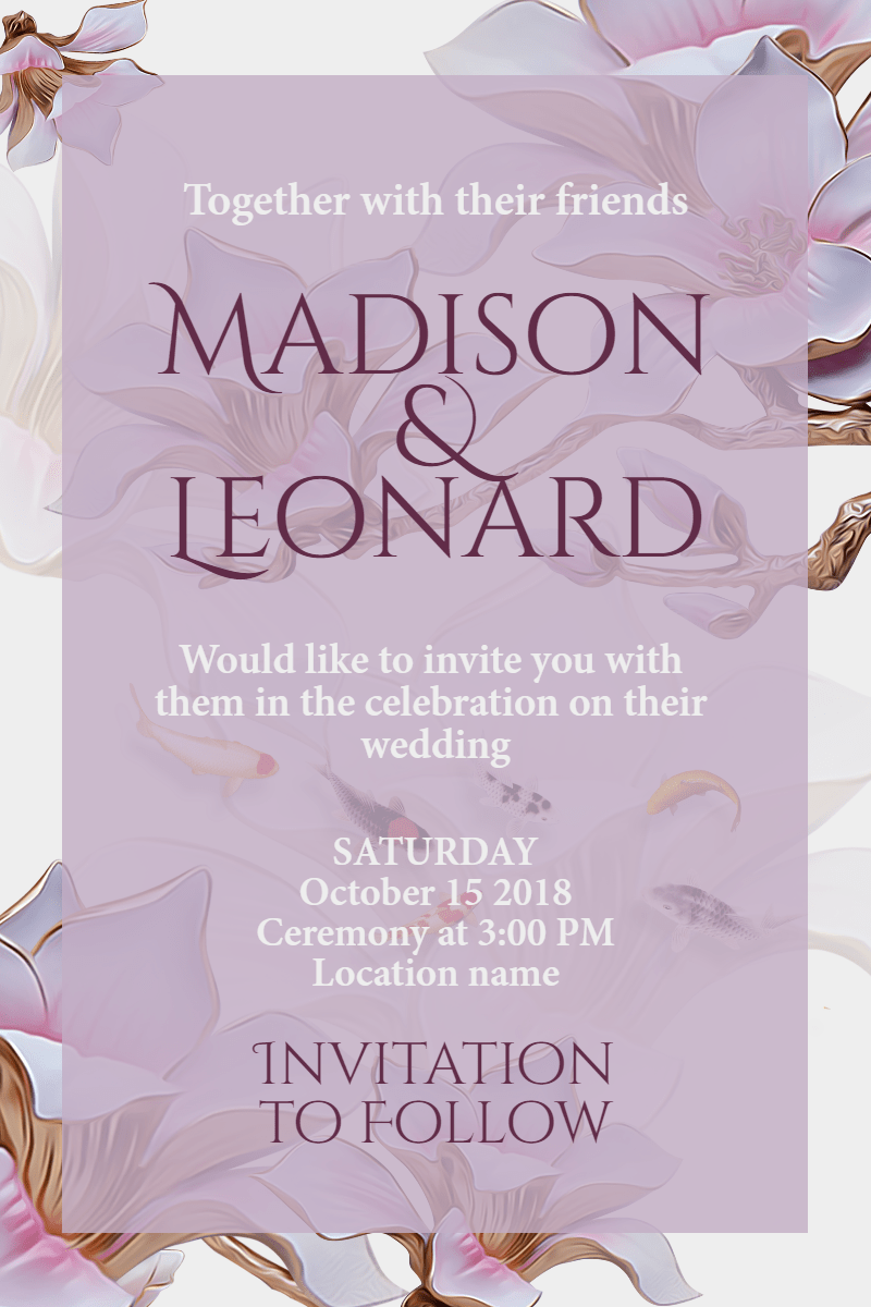 Wedding invitation #invitation Design 