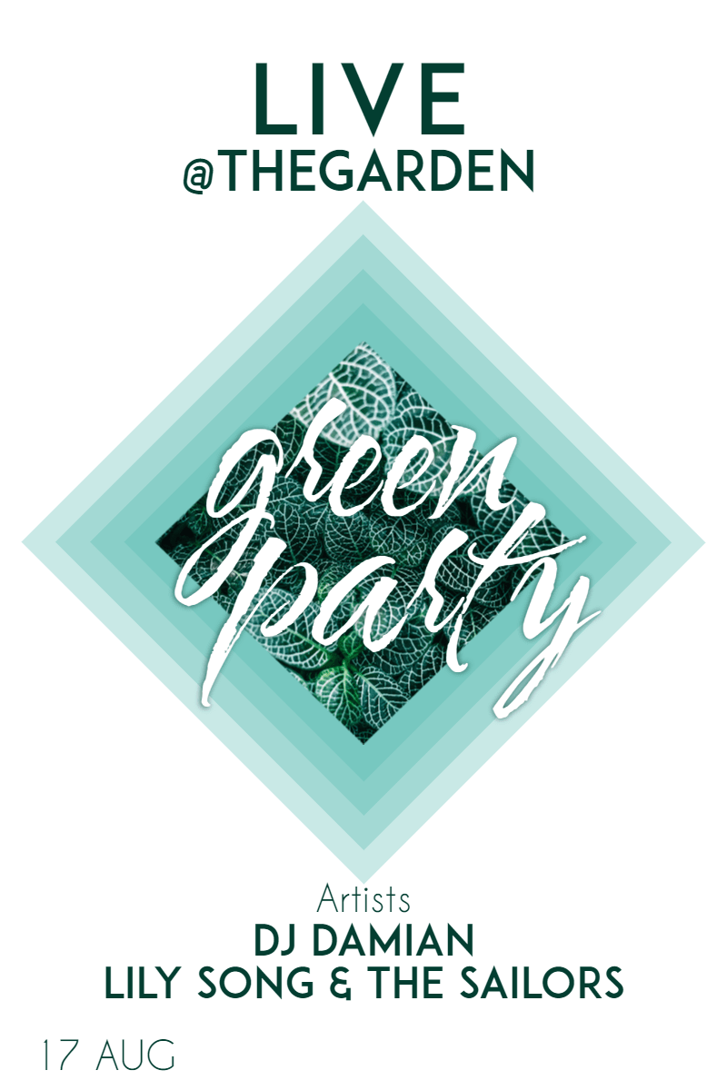 Green party #invitation #poster Design 
