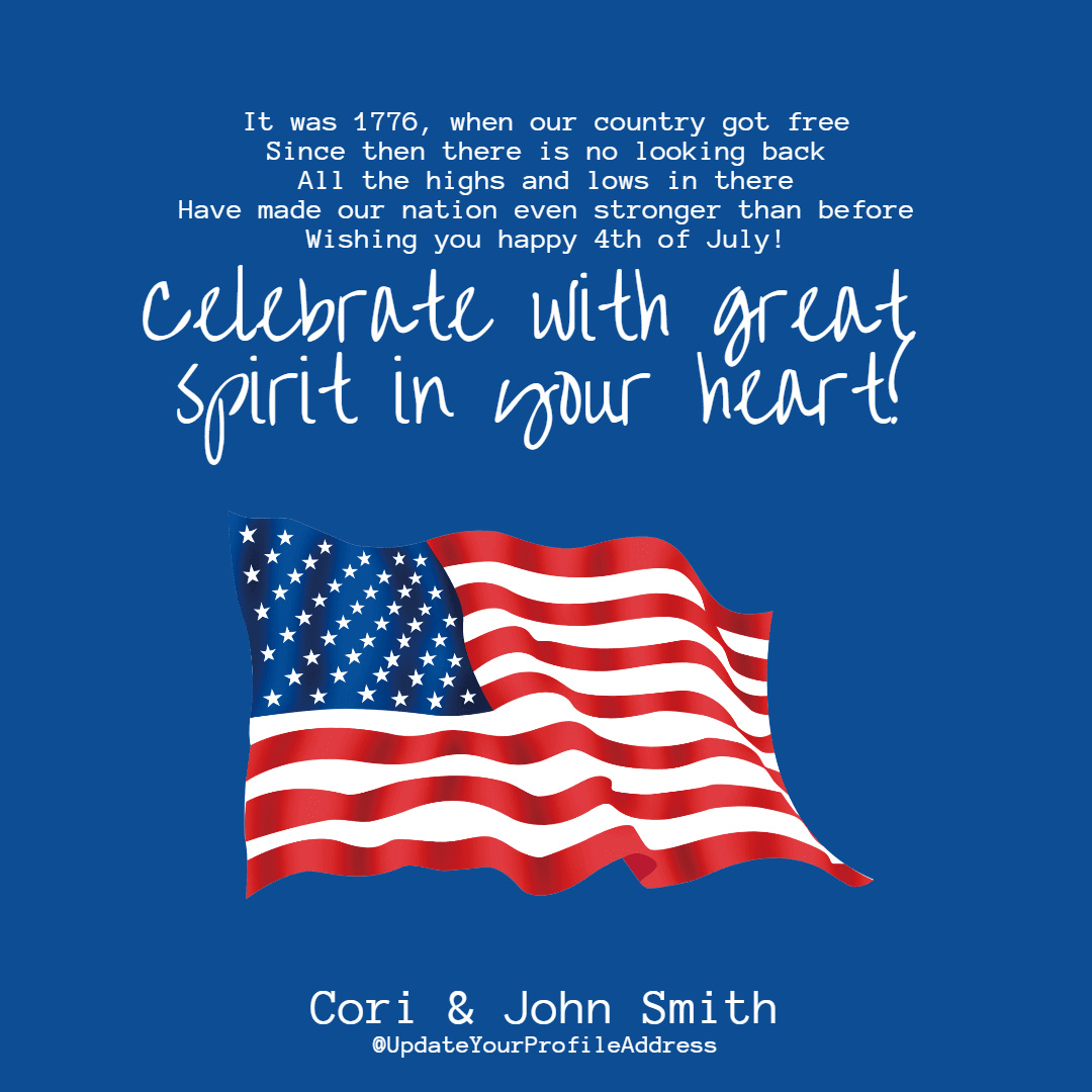 4th of July message #4thofjuly Design 