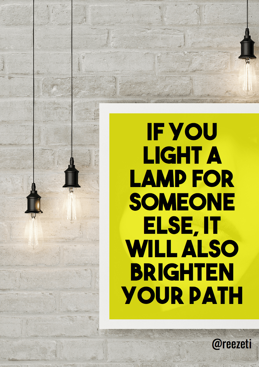 light a lamp - #quote #poster #mockup Design 