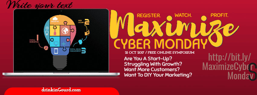 Maximize cyber Monday Design 