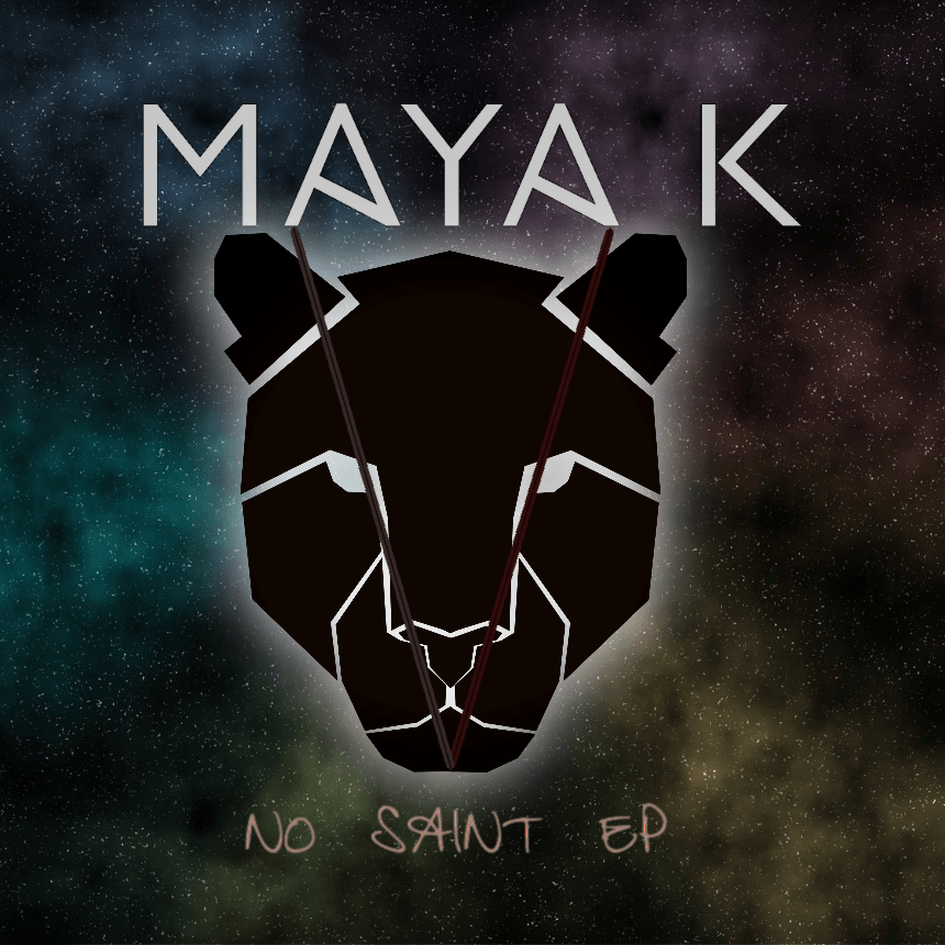 Maya K No Saint EP - Front Cover Design 