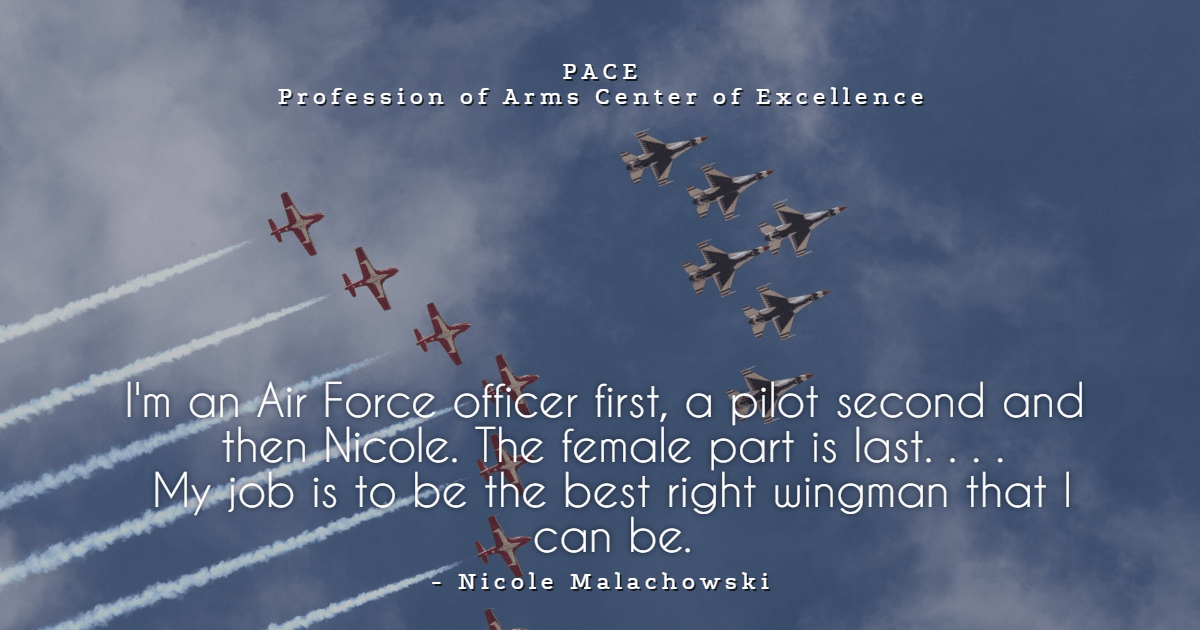 I'm an AF officer first, a pilot Design 