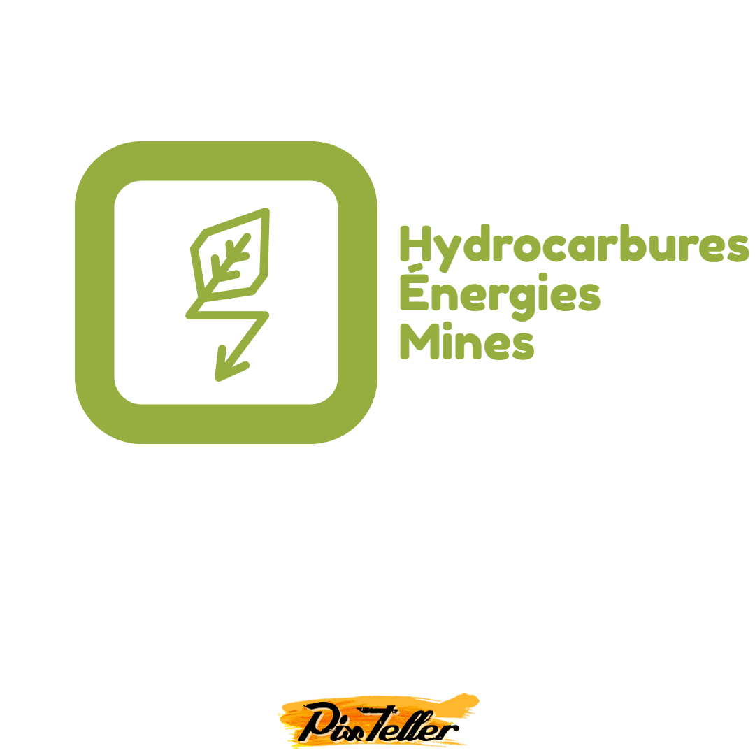 Hydrocarbures, energie et mines Design 
