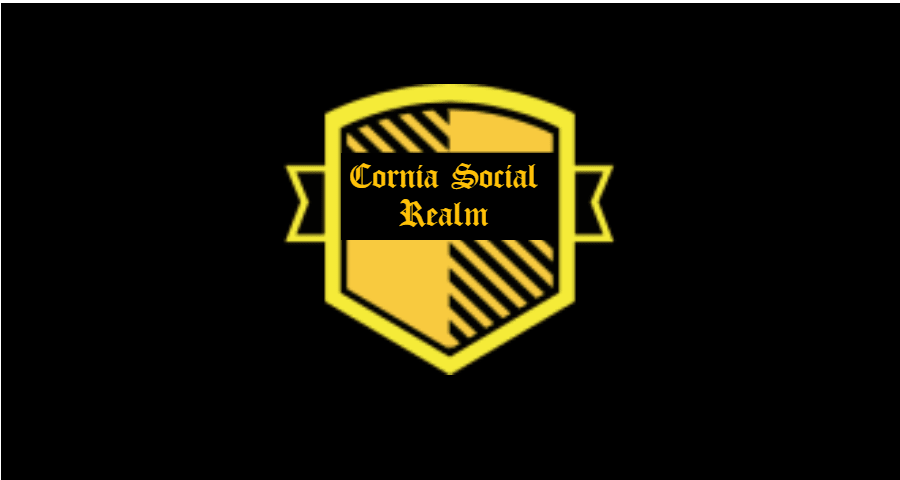 cornia social realm logo Design 