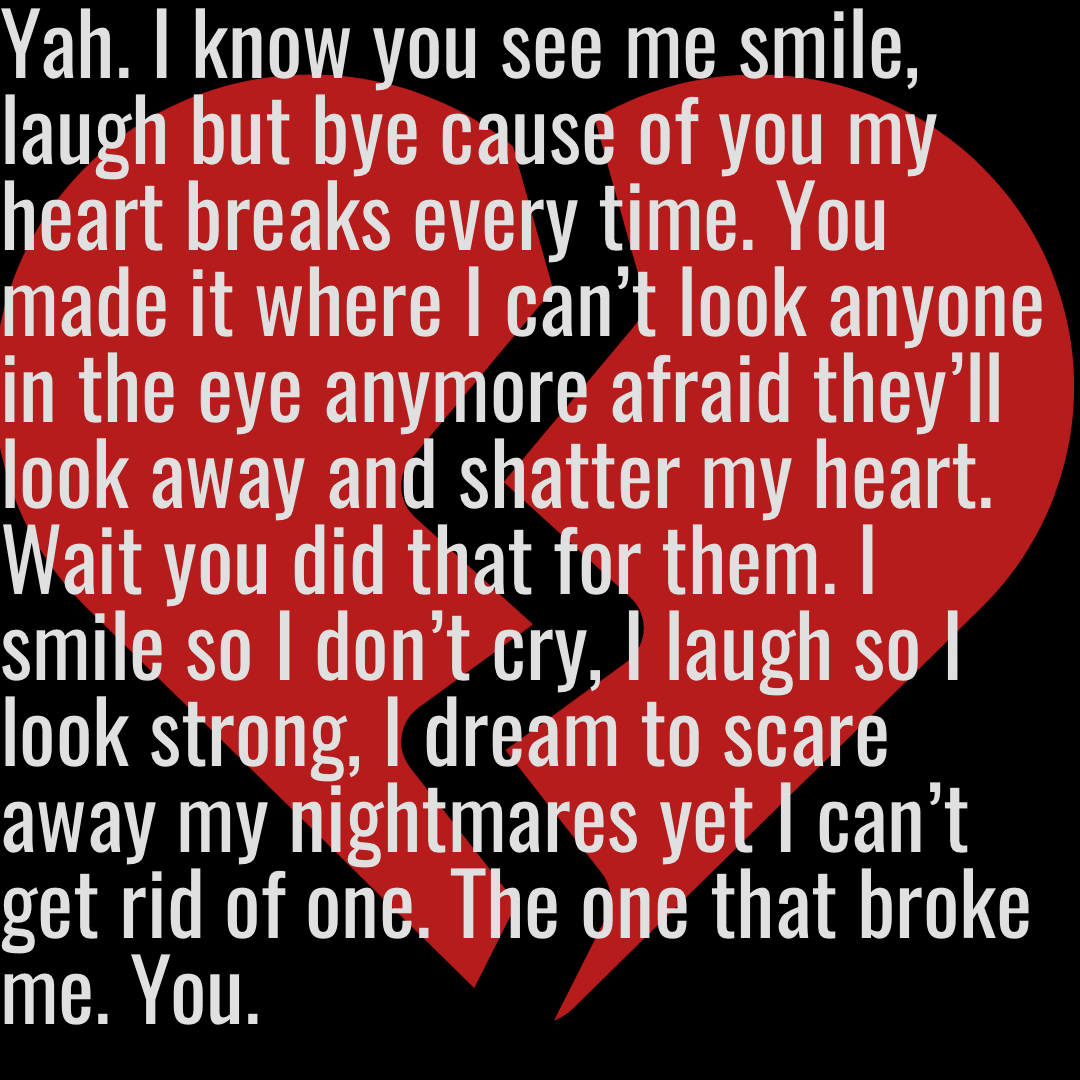 Broke because of you Design 