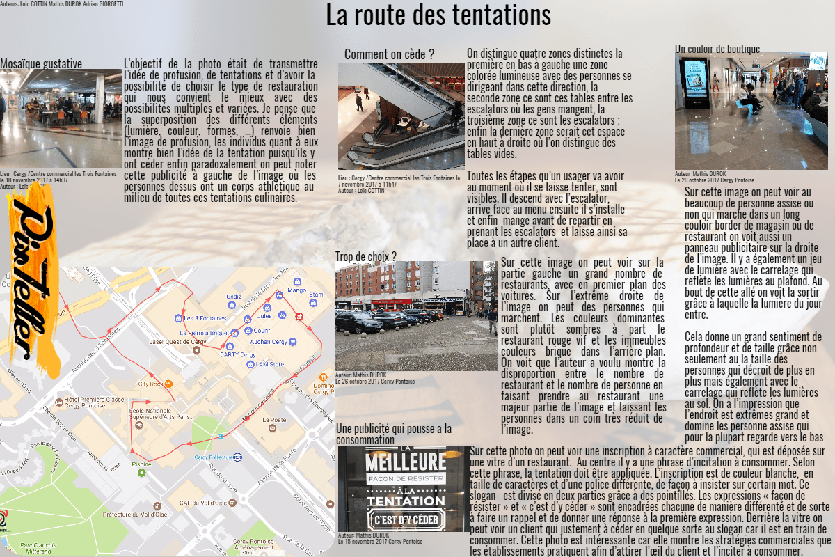 La route des tentations Design 
