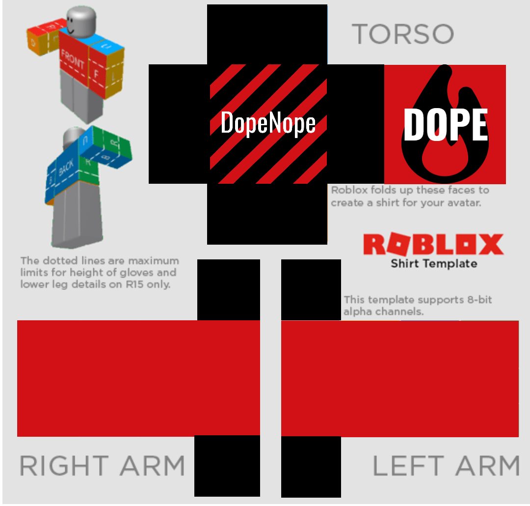 roblox shirt template