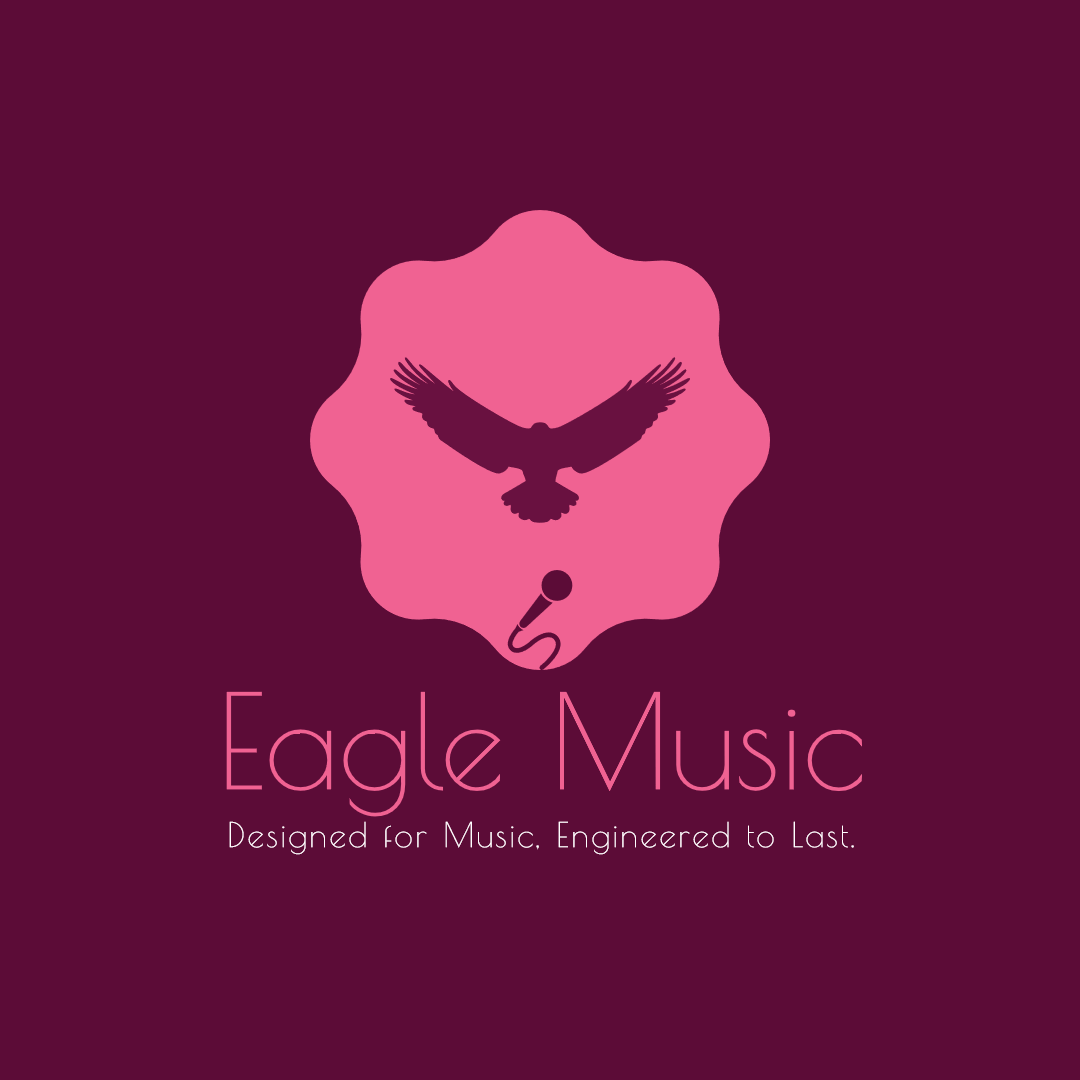 #Logo #EagleMusic Design  Template 