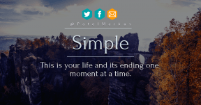 Quote Card Design - #Quote #Saying #Wording #Tourists #bridge #panorama #font #aqua #area #mountains #line #orange