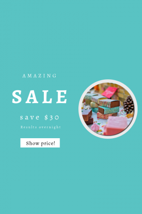 Portrait design template for sales - #banner #businnes #sales #CallToAction #salesbanner #wrapped #soap #festive #bokeh #package #gift #polka #handmade #sale #toiletry