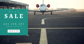 Card design template for sales - #banner #businnes #sales #CallToAction #salesbanner #line #sunset #airport #runway #sunrise #glow #sunlight #airplane
