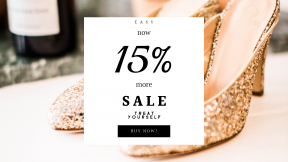 FullHD image template for sales - #banner #businnes #sales #CallToAction #salesbanner #golden #shoes #shelf #shoe #women's #fashion #store #candle #gold