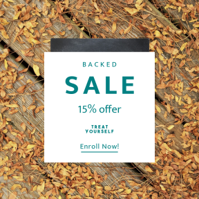 Image design template for sales - #banner #businnes #sales #CallToAction #salesbanner #fall #blackboard #chalkboard #foilage #computer
