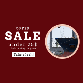 Image design template for sales - #banner #businnes #sales #CallToAction #salesbanner #sea #ship #shipping #water #containership #overtheocean #rust #detail #river #boat