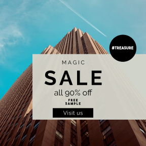 Image design template for sales - #banner #businnes #sales #CallToAction #salesbanner #lines #urban #architetcure #exterior #concrete #perspective