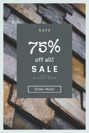 Portrait design template for sales - #banner #businnes #sales #CallToAction #salesbanner #warm #shape #colour #essentials #architecture #texture #effect #tile