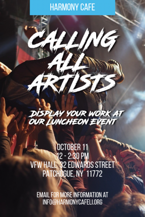 art event #event #invitation #poster #art #artists #cafe