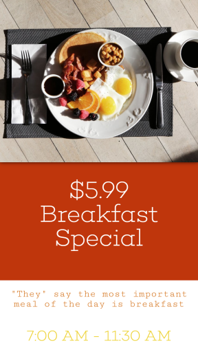 Breakfast special #template #food #poster #breakfast #special #food #business