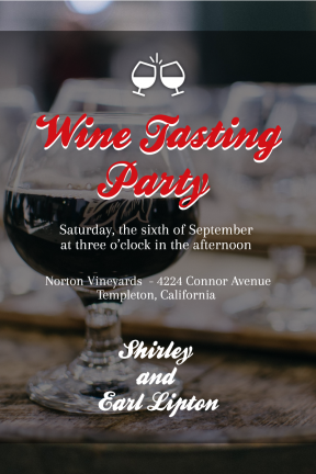 Wine Tasting Party #invitation #party #wine #tasting #winetasting