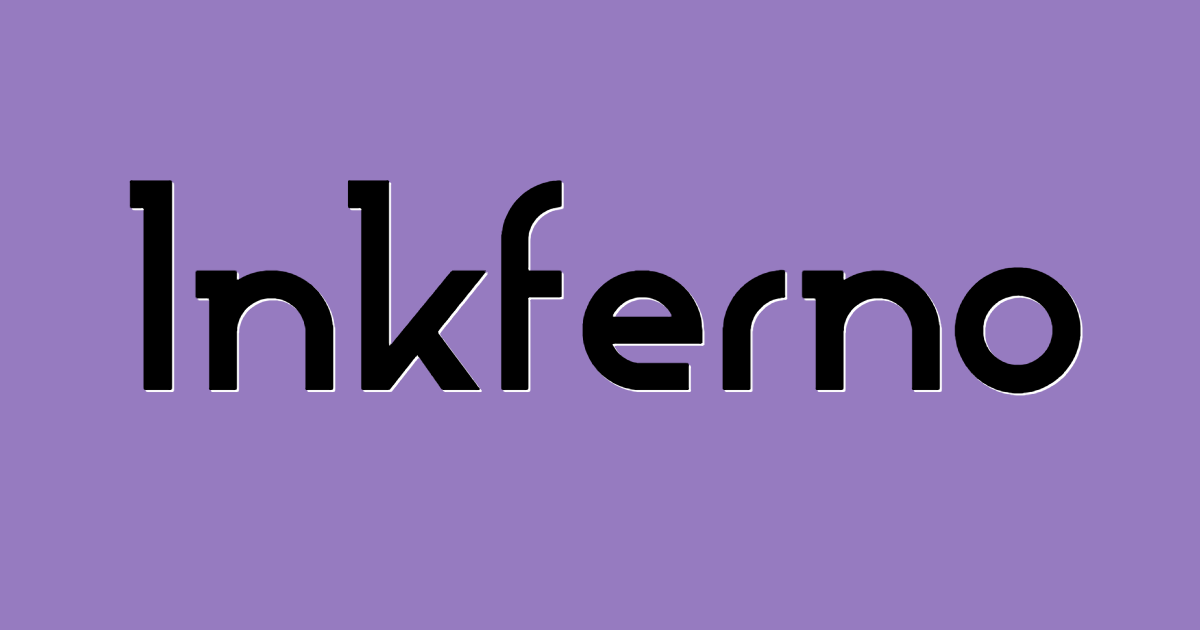 Inkferno font template