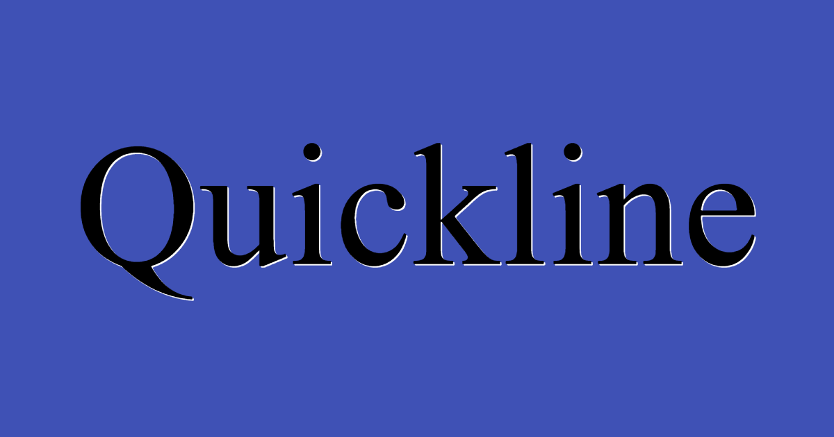 Quickline font template