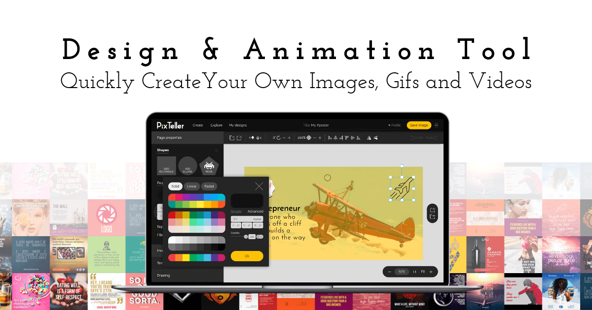 PixTeller: Free Image Editor & Animation Maker