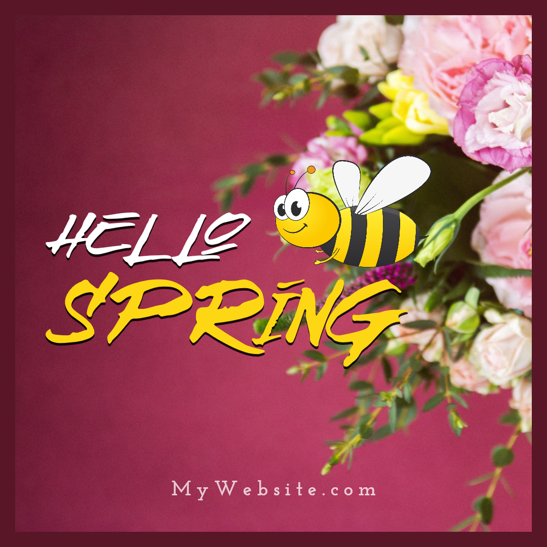 Spring Arrival Visual Design  Template 