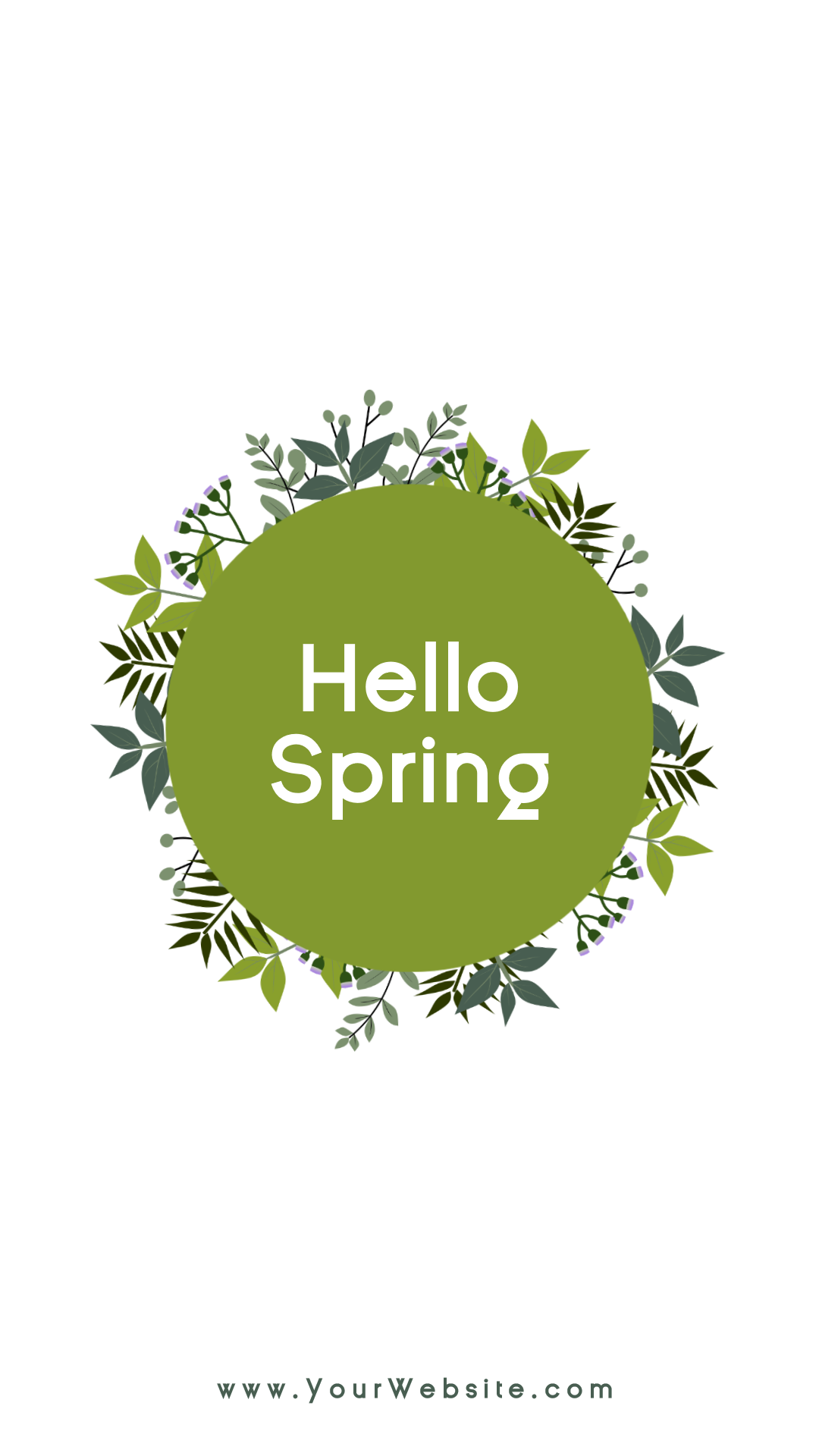 Hello spring social media post - Animation  Template 